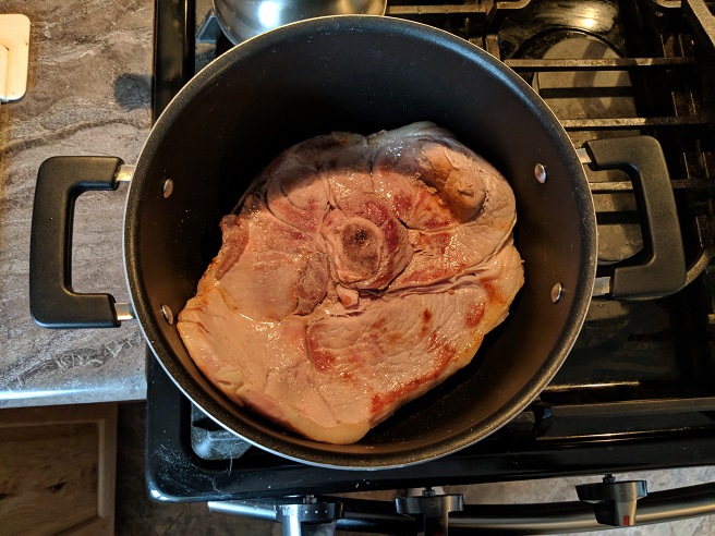Ham Steak with Potatoes & Green Beans